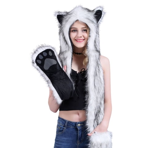 Crusec - Gorro Kawai Con Orejas Y Bolsillo Unisex De Invierno