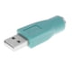 thumbnail image 3 of Reemplazo USB Macho A PS/2 Hembra Convertidor Cambiador Adaptador Verde Azulado, 3 of 5