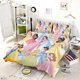 thumbnail image 1 of Disney Princess Quilt Duvet Cover Set Pillowcase Soft Bedding Bedspread3-Piece Bedding Set, 1 of 5