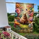 thumbnail image 5 of Capibara-bandera de jardín temática. Regalo perfecto para fans, amigos y familiares, ideal para actividades al aire libre y decoración de fiestas.28CM*45CM, 5 of 5