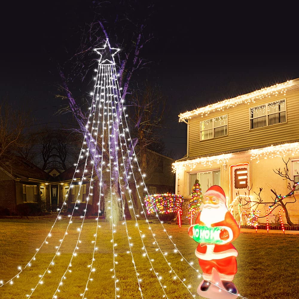 Cadena De Luces Con Forma De Estrella De Navidad Miniao 320 Led, 3,5 M, Resistente Al Agua
