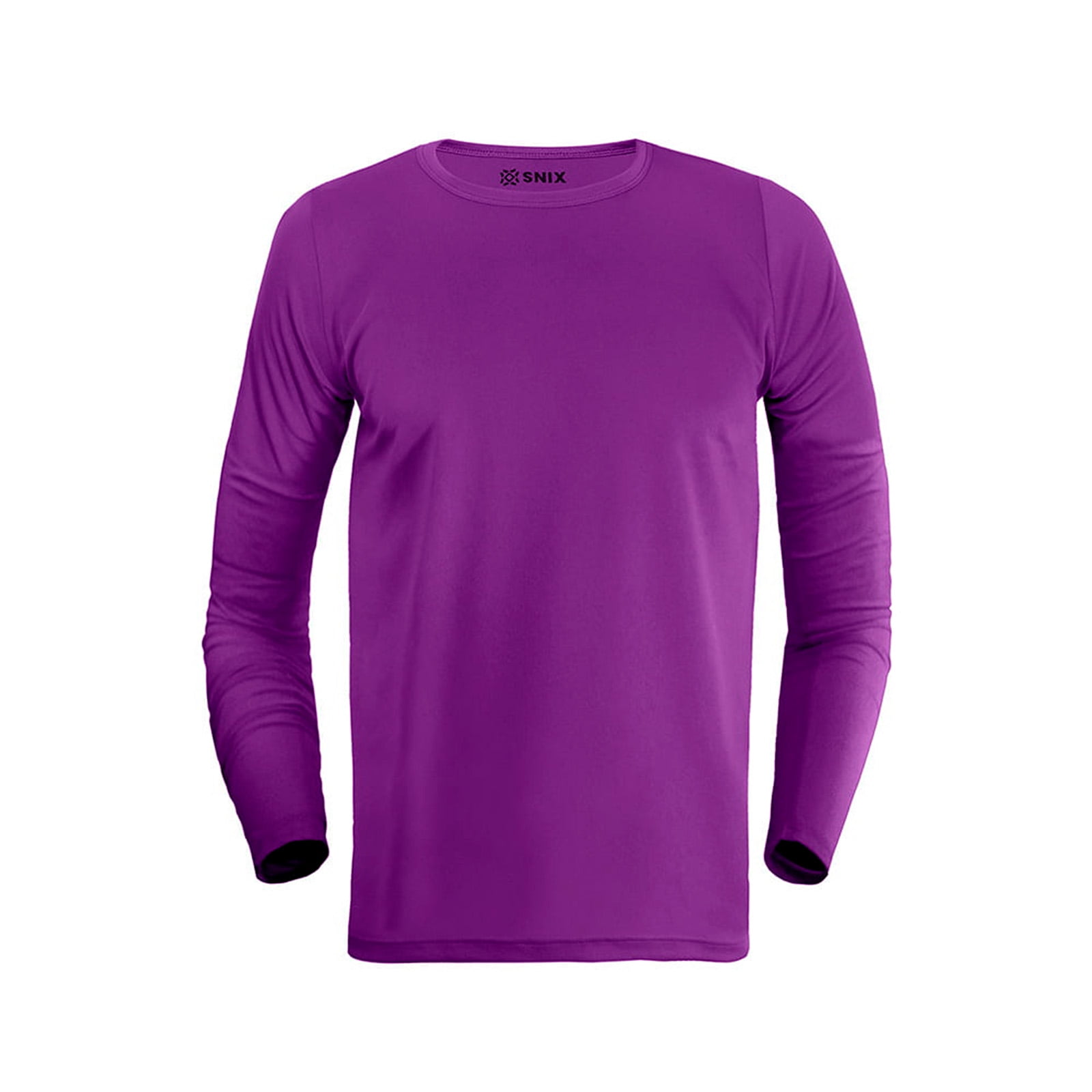 Snix - Polera Dry Fit Manga Larga Infantil Morado Talla 10