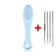 thumbnail image 1 of Silicone Nose Brush Facial Pore Cleaner Portable Blackhead Double-sided Massage Brushes Beauty Cleaning Tool + Acne Pore Needle, 1 of 3
