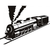 Rienda Libre Graphics - Decomural Railway Train Transport Ws-18694