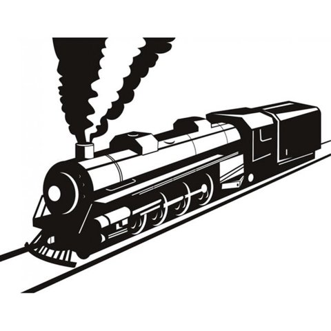 Rienda Libre Graphics - Decomural Railway Train Transport Ws-18694