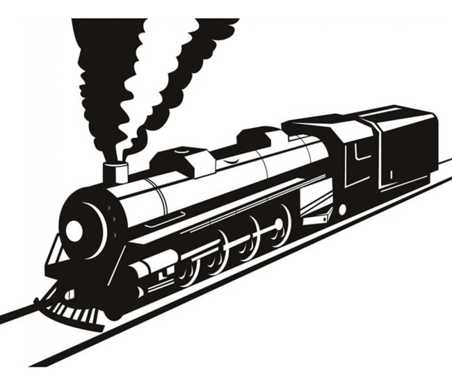 Rienda Libre Graphics - Decomural Railway Train Transport Ws-18694