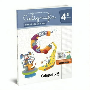 Editorial Caligrafix - Texto Caligrafia En Cuadricula 4º Basico - Interactivo /543
