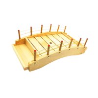 Magideal - Bandeja De Puente De Sushi De Madera, Contenedor De Plato De Servicio De Sashimi, Herramienta De Cocina Archel De Madera Plato De Puente Para M
