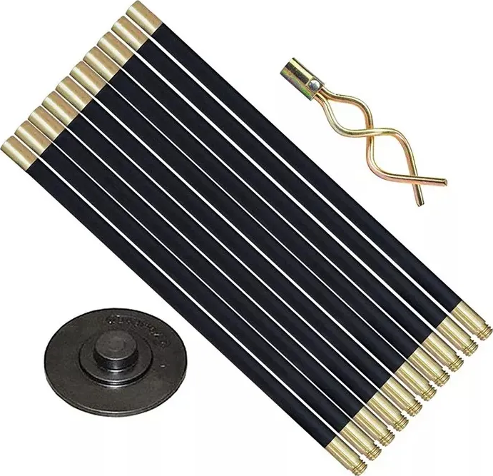 Genérico - Set Varillas Destapa Alcantarillado Industrial 9 Metros