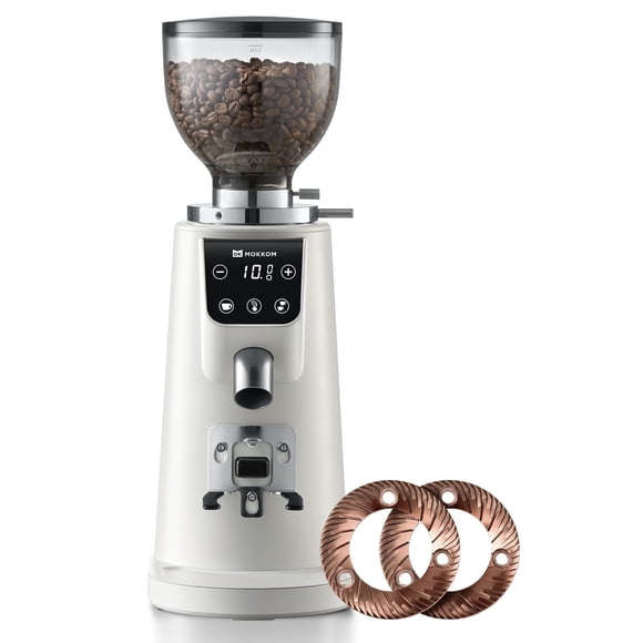 Molino de Café MOKKOM de 64 mm con Muela Plana y 100 Ajustes