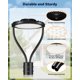 thumbnail image 3 of Luminaria LED para poste Flakeeper 150W 21000 lm 5000K AC100-277V, 3 of 8