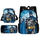 thumbnail image 1 of Super Hero B-BatmanS LOGO 3 pcs set Child School Backpack With Shoulder Bag Pencil Bags School Bags for Boys Girls Best Gift, 1 of 3