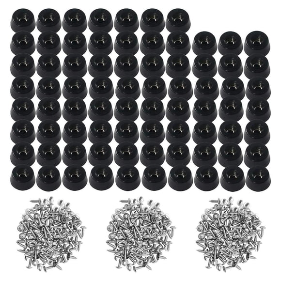 TopPerfekt 120 topes de goma con tornillos de acero inoxidable