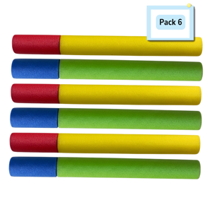Genérico - Pack 6 Unidades Pistola Lanza Agua Espuma Verano Piscina 30 Cm