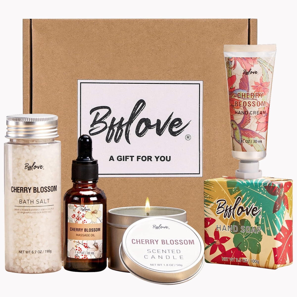 Bfflove - Set Regalo Spa Mujer Cherry Blossom 5 Piezas