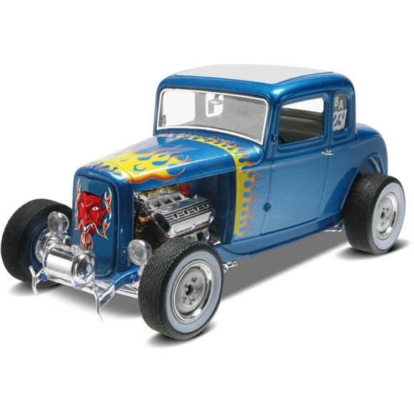 Kit de construcción de auto a escala Revell Ford 5 Window Coupe 1932 2 en 1