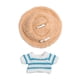 thumbnail image 2 of Suéter Y Sombrero De Rayas Para Muñecas De Moda, 2 Unidades, Disfraz Para Muñecas De 15 A 17 Cm, Muñecas De Niño, 2 of 3