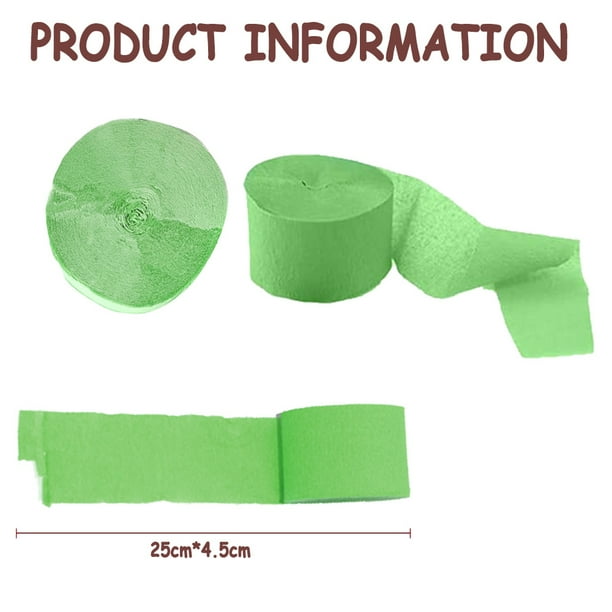 6 serpentinas de papel (4,5 cm x 25 m/rollo). Ideales para decorar fiestas, bodas y festivales.