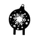 thumbnail image 1 of Letreros Navideños Para Patio, Decoración Con Forma De Copo De Nieve Hueco Para Pasarelas De Casa, Estilo Paisajístico B, 1 of 3