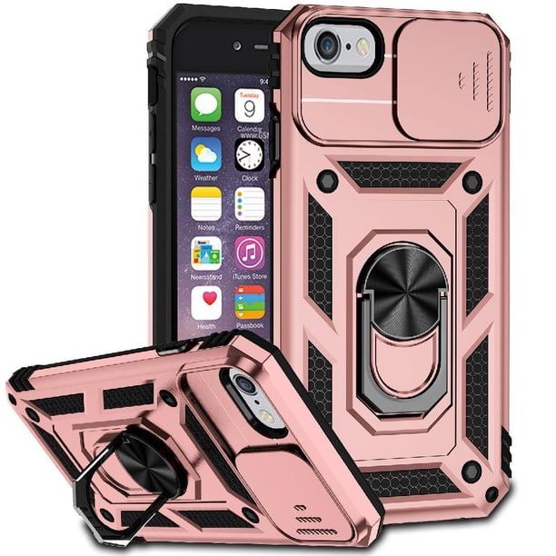 Estuche GANGXUN para iPhone 7/8, soporte giratorio 360°, estilo mecánico y magnético
