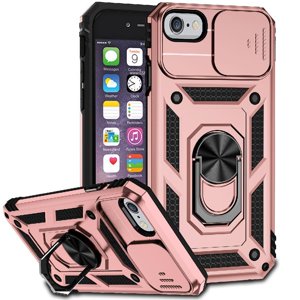 Estuche Gangxun Para Iphone 7/8, Soporte Giratorio 360°, Estilo Mecánico Y Magnético