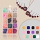 thumbnail image 4 of Uñas postizas cuadradas para pies, uñas postizas cortas, uñas de playa para mujeres y niñas, con taladro decorativo., 4 of 6