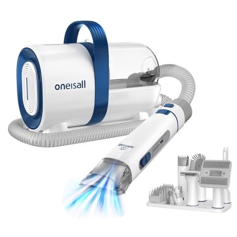 Aspiradora Oneisall Silenciosa Grooming Mascotas (7 En 1)