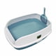 thumbnail image 5 of Caja De Arena Para Gatos Semiabierta, Inodoro Profundo Portátil Con Cuchara, Orinal Para Gatos, Azul, 5 of 5