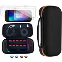 Genérico - 10-En-1 Estuche Para Nintendo Switch 2, Funda De Viaje Portátil Con Estuche Protector Desmontable, 2 Protectores De Pantalla Y 8 Topes Analógicos
