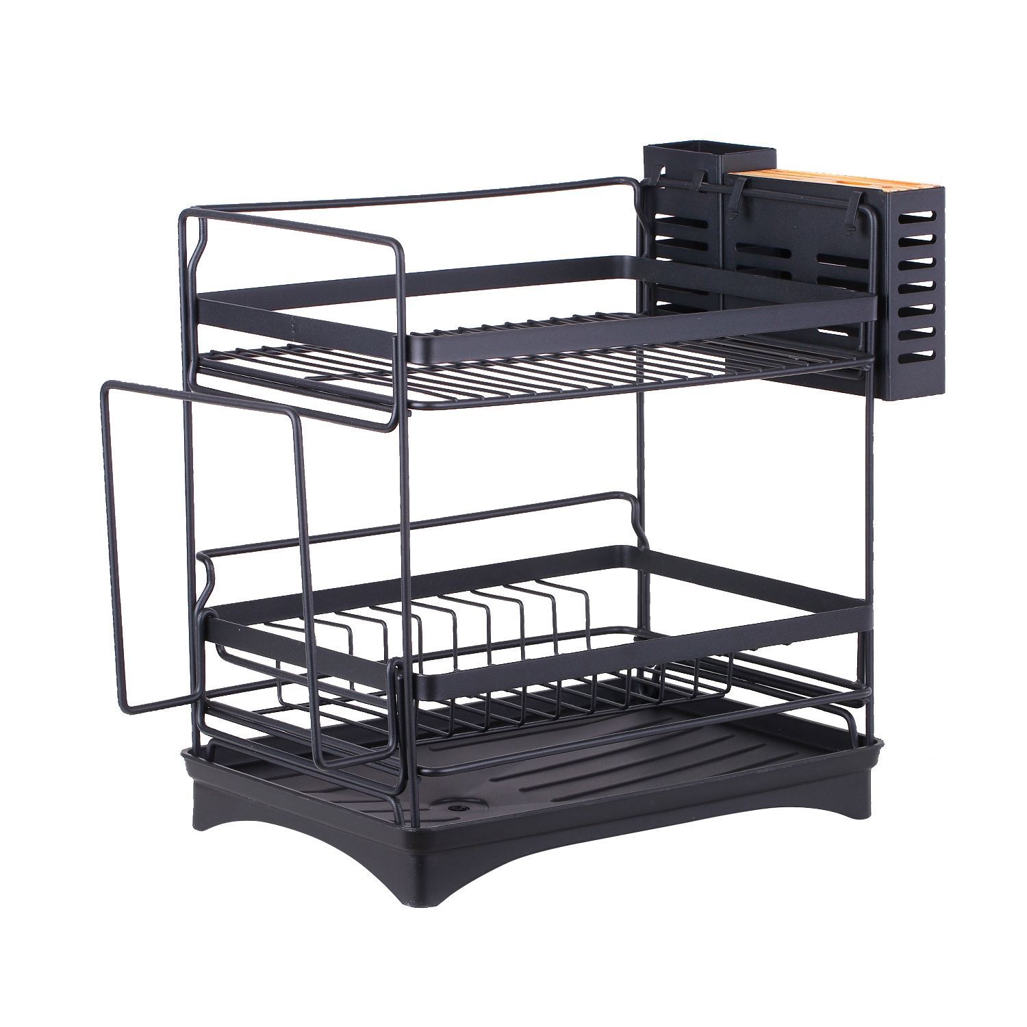 Concepts Life - Secaplatos De 2 Niveles Negro