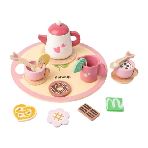 Bothyi - Juego De Té, Juego De Cocina, Accesorios Para Fiestas De Té De La Tarde Para Niños Y Niñas, Corazón