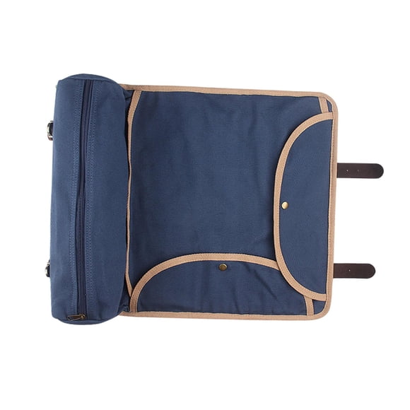 Bolsa de viaje para barman, rollo de artículos de bar, sin herramientas, para un almacenamiento perfecto, rollo de barman portátil para pícnic al aire Azul