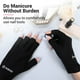 thumbnail image 3 of Guantes de protección UV AIRSEE para manicura con lámpara de uñas, color negro, 3 of 3