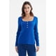 thumbnail image 1 of Polera Mujer Escote Cuadrado Botones Metálicos Azul, 1 of 4