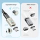 thumbnail image 3 of Adaptador magnético USB C HESKUL USB4 40 Gbps 240 W 8K 60 Hz (paquete de 2), 3 of 8