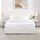 thumbnail image 2 of Liv Queen Size Ivory Boucle Upholstered Platform Bed with Patented 4 Drawers Storage, Curved Stitched Tufted Headboard, Wooden Slat Mattress Support, No Box Spring Needed, 2 of 3