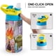 thumbnail image 4 of Elementos Botella de Agua con Tapa Pop Top de Un Toque, Acero Inoxidable, a Prueba de Fugas, para Deportes, Botella Infantil azul 12 oz, 4 of 6