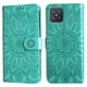 thumbnail image 1 of Funda tipo cartera FOXDOCK para OPPO A53 5G , diseño girasol en relieve, cuero PU, cierre magnético, soporte y tarjetero, 1 of 5