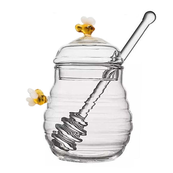 Contenedor De Almacenamiento De Miel Con Cucharón Y Tapa Honey Pot Para Jarabe De Oficina En Casa