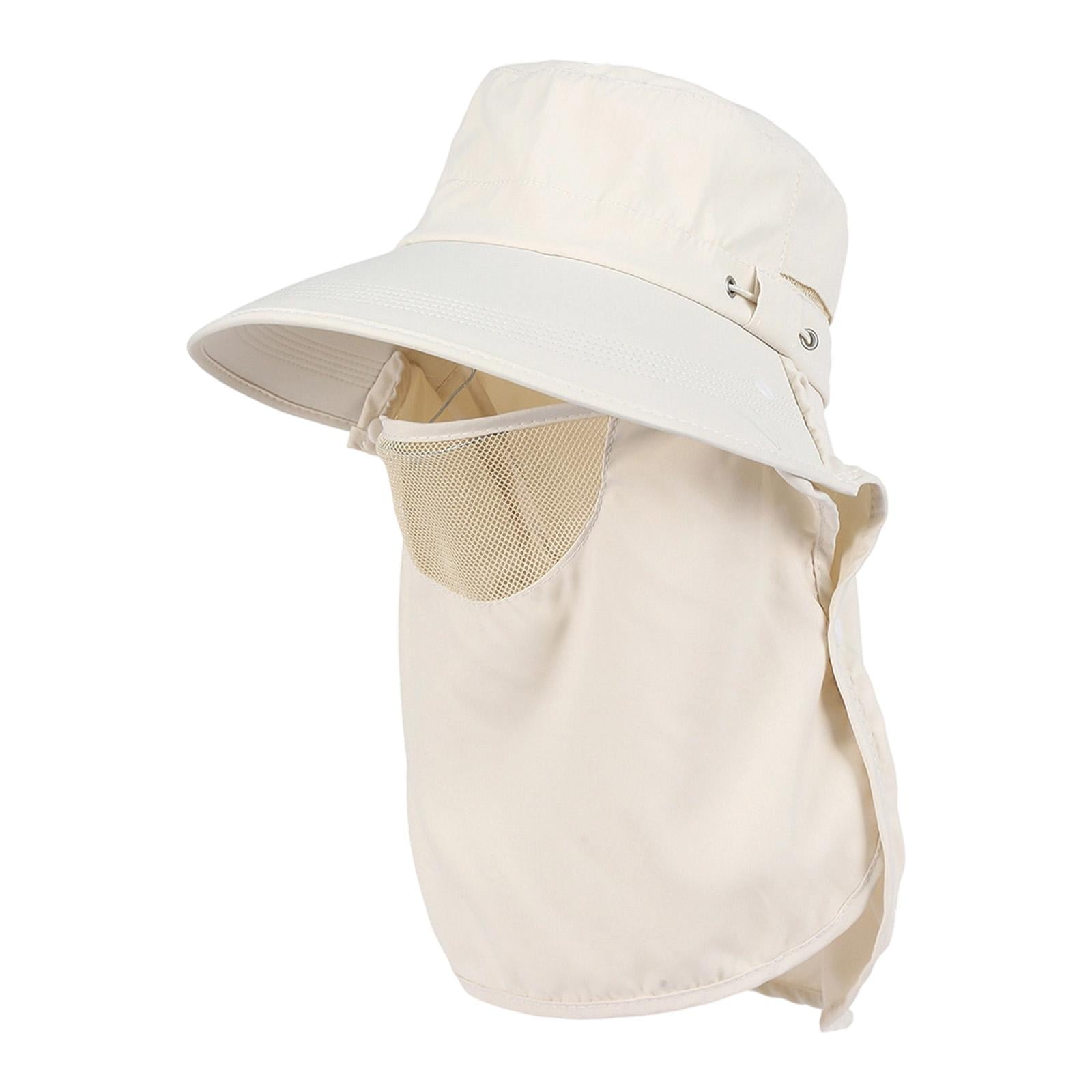 Magideal - Sombrero Para El Sol Con Protección Facial, Para Pesca, Para Hombre Y Mujer, Ideal Para Viajes, Actividades Al Aire Libre, Senderismo, Jardinería Y Mo Beige