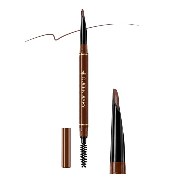 Lápiz de Cejas QueenDiary 03#NATURAL BROWN con Spoolie