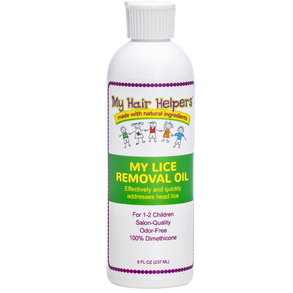 Aceite de dimeticona My Hair Helpers para tratamiento de piojos, 240 ml, 1-2 niños