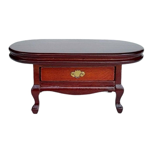 Mueble de mesita de noche en miniatura 1:12, mesita de noche, modelo de madera, accesorios para casa de muñecas, decoración de escenas de habitación pequeña (madera