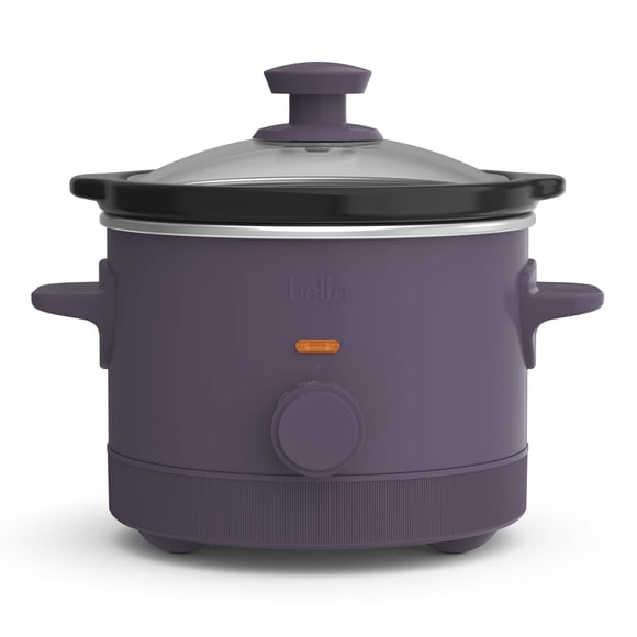 Olla de Cocción Lenta BELLA 1.5L con Control Manual de 3 Temperaturas Color Ciruela