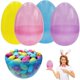thumbnail image 1 of Huevos de Pascua masivos de The Dreidel Company, 20 cm, translúcidos, paquete de 4, 1 of 9