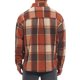 thumbnail image 3 of Camisas Vintage para Hombre de Manga Larga con Botones Abajo Chaqueta de Camisa de Cuadros Cepillada M Marrón Rojo, 3 of 5