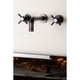 thumbnail image 2 of Grifo de baño Kingston Brass Millennium, montaje en pared, latón cepillado, 2 of 7