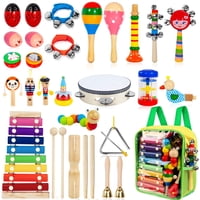 Juego De Instrumentos Musicales Taimasi, 33 Piezas, 18 Tipos, Para Niños