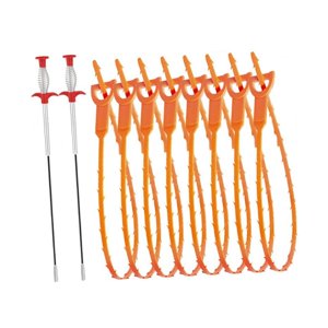 Bothyi - Removedor De Obstrucciones De Drenaje, Eliminación De Obstrucciones De Inodoro, Paquete De 10 Para Drenaje De Piso, Alcantarillado De Cocina