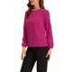 thumbnail image 4 of INSPIRE CHIC Blusa de Chifón para Mujer de Regreso a Clases Cuello con Abertura Manga de Patchwork Elegante Top de Trabajo S Rosa Fucsia, 4 of 6